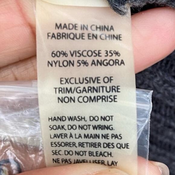 Left On Houston Womens Large Plaid Long Sleeve Zip Up Knit Cardigan Sweater - Picture 5 of 5